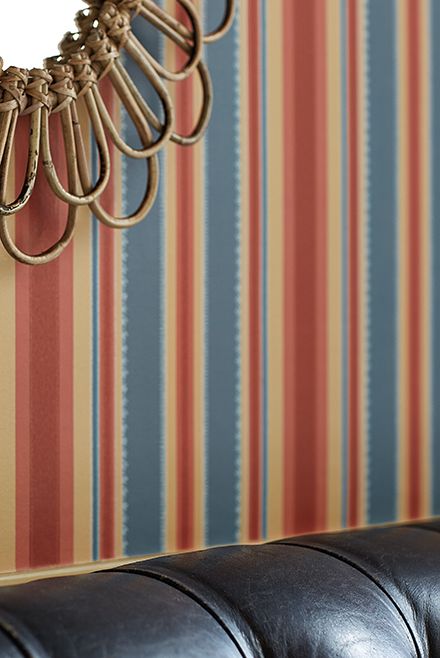 Обои Little Greene Painted Papers Colonial Stripe Morocco