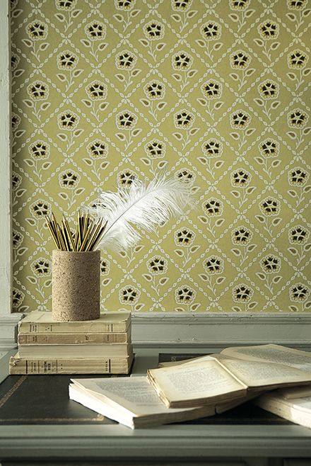 Обои Little Greene Révolution Papers Whitehall Moutarde