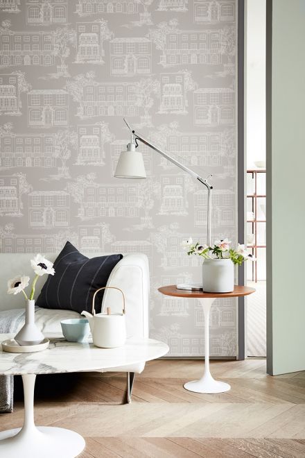 Обои Little Greene 20th Century Papers Hampstead Cool Grey