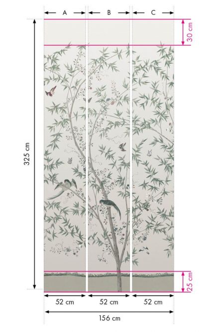 Обои Little Greene National Trust Belton Scenic Oyster