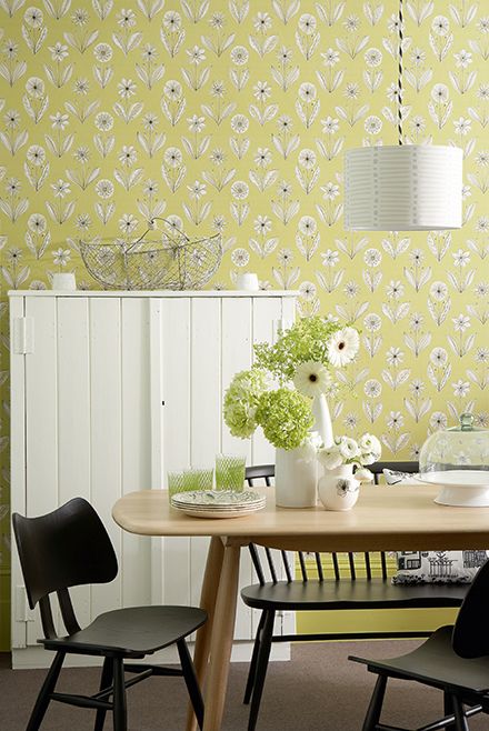 Обои Little Greene 20th Century Papers Florette Acid Drop
