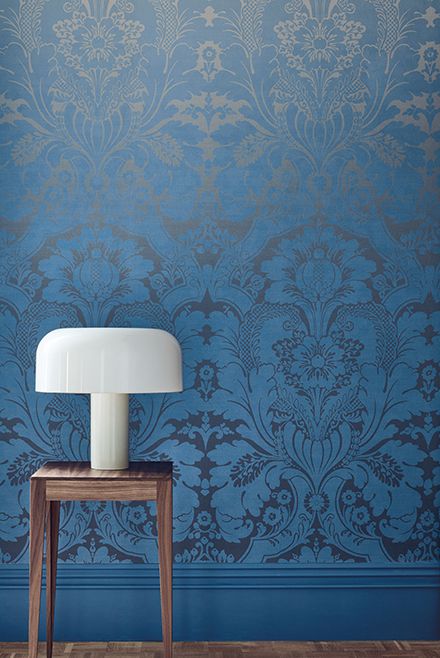 Обои Little Greene London Wallpapers V St Jamess Park Cobalt Fade