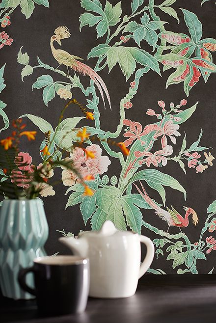Обои Little Greene Archive Trails Paradise Nightshade