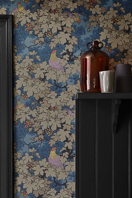 Обои Little Greene Archive Trails Vine Bleu