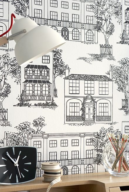 Обои Little Greene 20th Century Papers Hampstead Ink