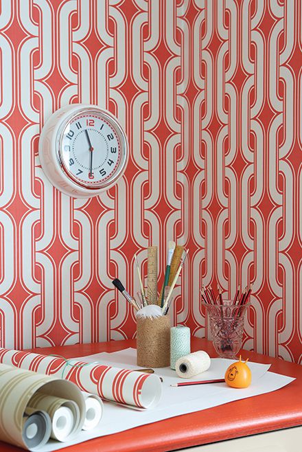 Обои Little Greene 20th Century Papers Lavaliers Atomic