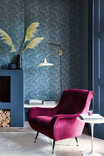 Обои Little Greene London Wallpapers V Carlton House Terrace Blue Plume