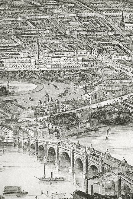 Обои Little Greene Painted Papers Thames Border Latitude