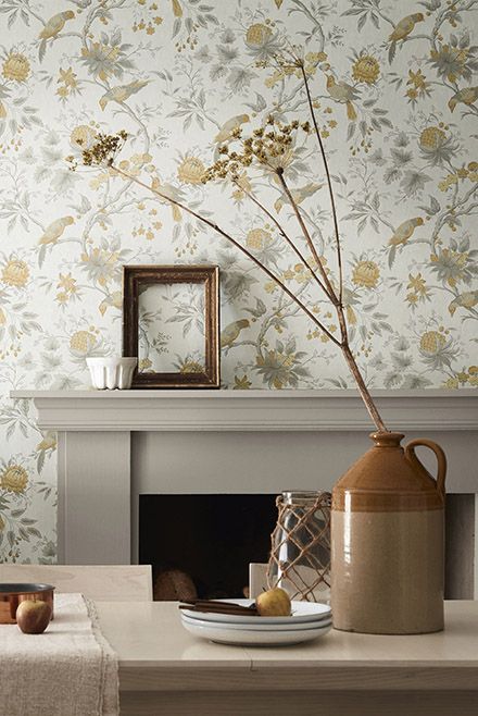 Обои Little Greene Archive Trails II Brooke House Cinder