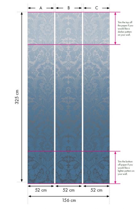 Обои Little Greene London Wallpapers V St Jamess Park Cobalt Fade