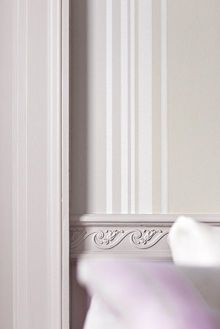 Обои Little Greene Painted Papers Tented Stripe Rubine Ash