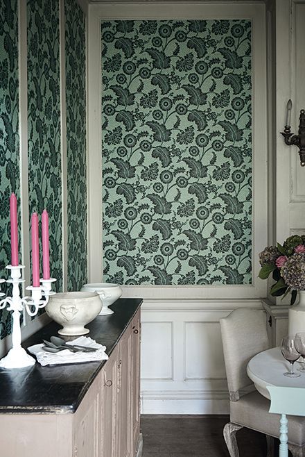Обои Little Greene Révolution Papers Piccadilly Mock Green