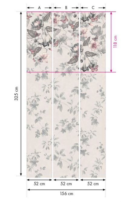 Обои Little Greene Archive Trails II Asterid Nightshade