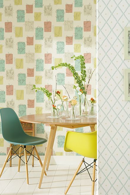 Обои Little Greene 20th Century Papers Herbes Cocktail