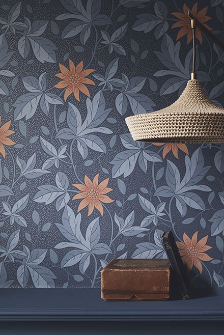 Обои Little Greene Archive Trails II Monroe Night Flower