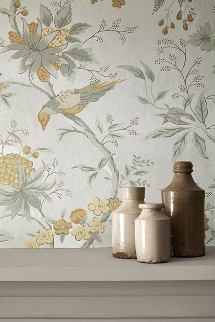 Обои Little Greene Archive Trails II Brooke House Cinder
