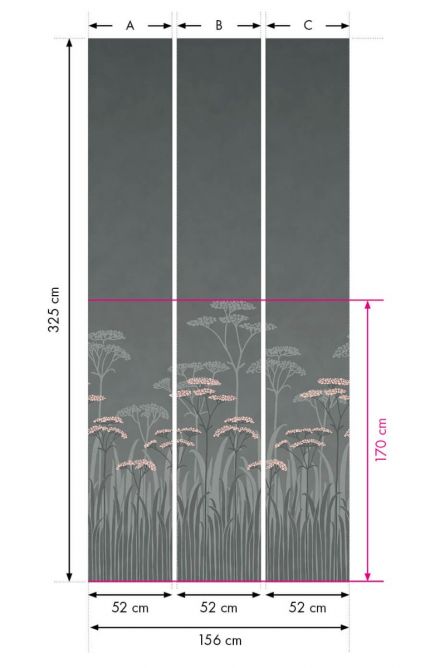 Обои Little Greene National Trust Achillea Twilight