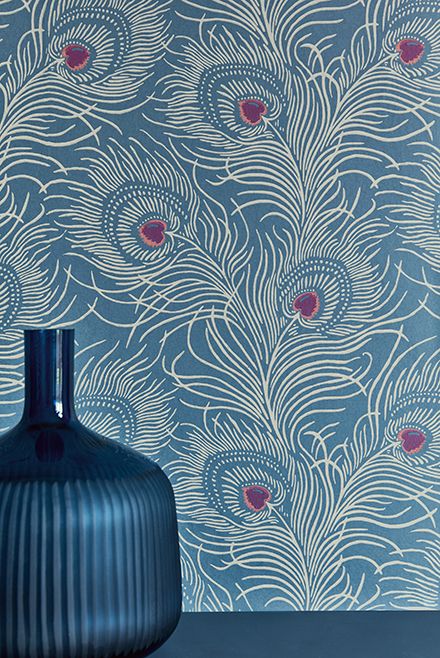 Обои Little Greene London Wallpapers V Carlton House Terrace Blue Plume