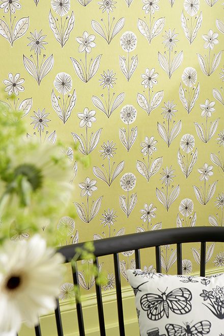 Обои Little Greene 20th Century Papers Florette Acid Drop