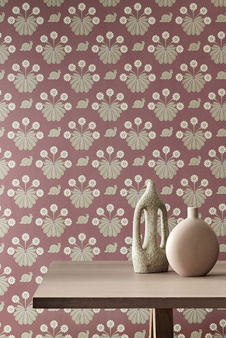 Обои Little Greene National Trust Papers II Burges Snail Rosie