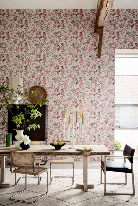 Обои Little Greene National Trust Papers II Massingberd Blossom Mineral