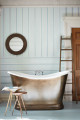 Обои Little Greene Painted Papers Cavendish Stripe Brush Blue