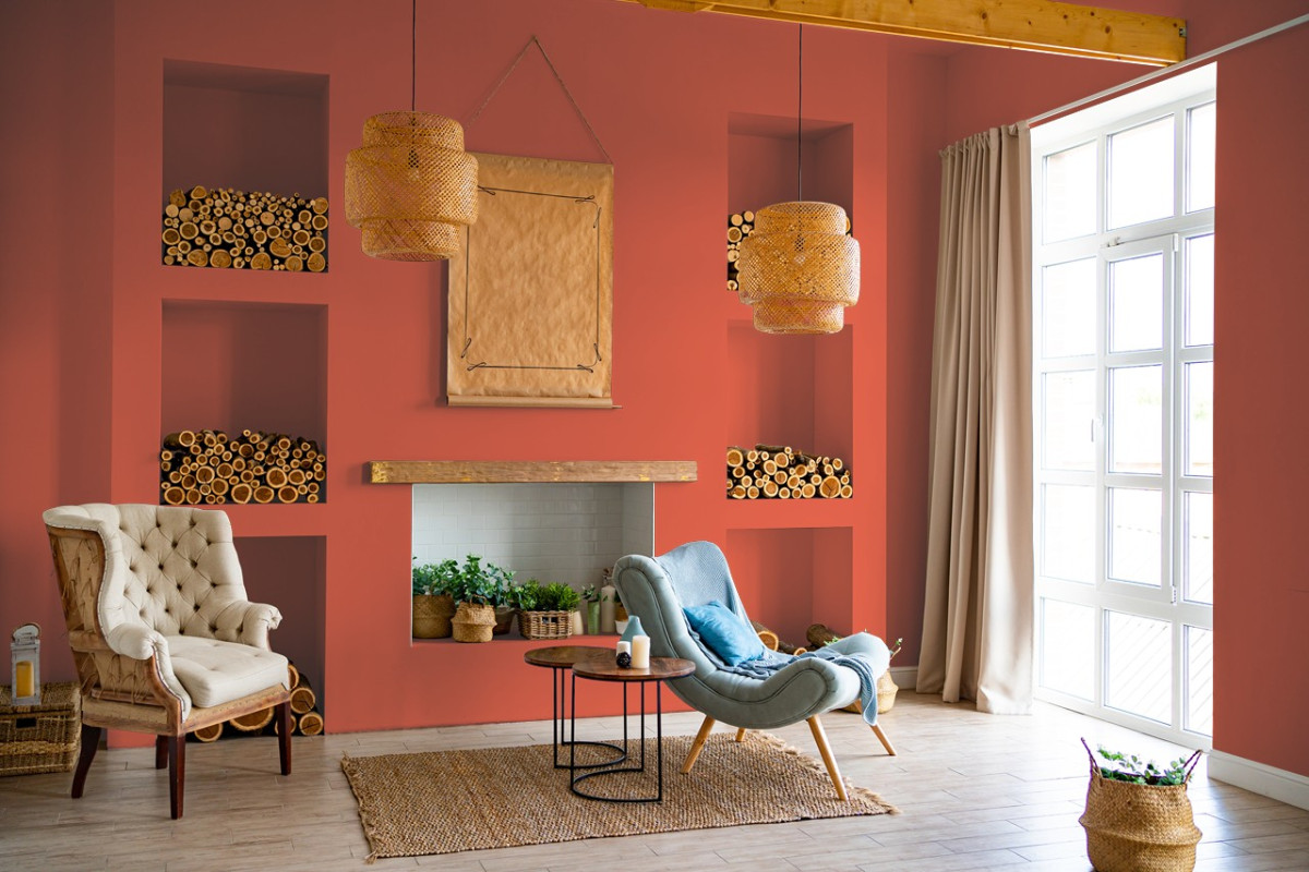 Краска Little Greene цвет Orange Aurora 21