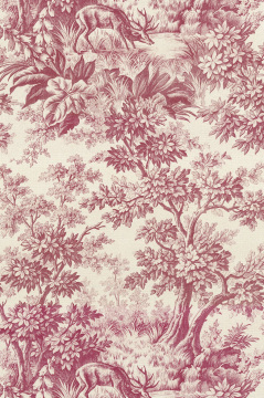 Обои Little Greene Révolution Papers Stag Toile Burgundy