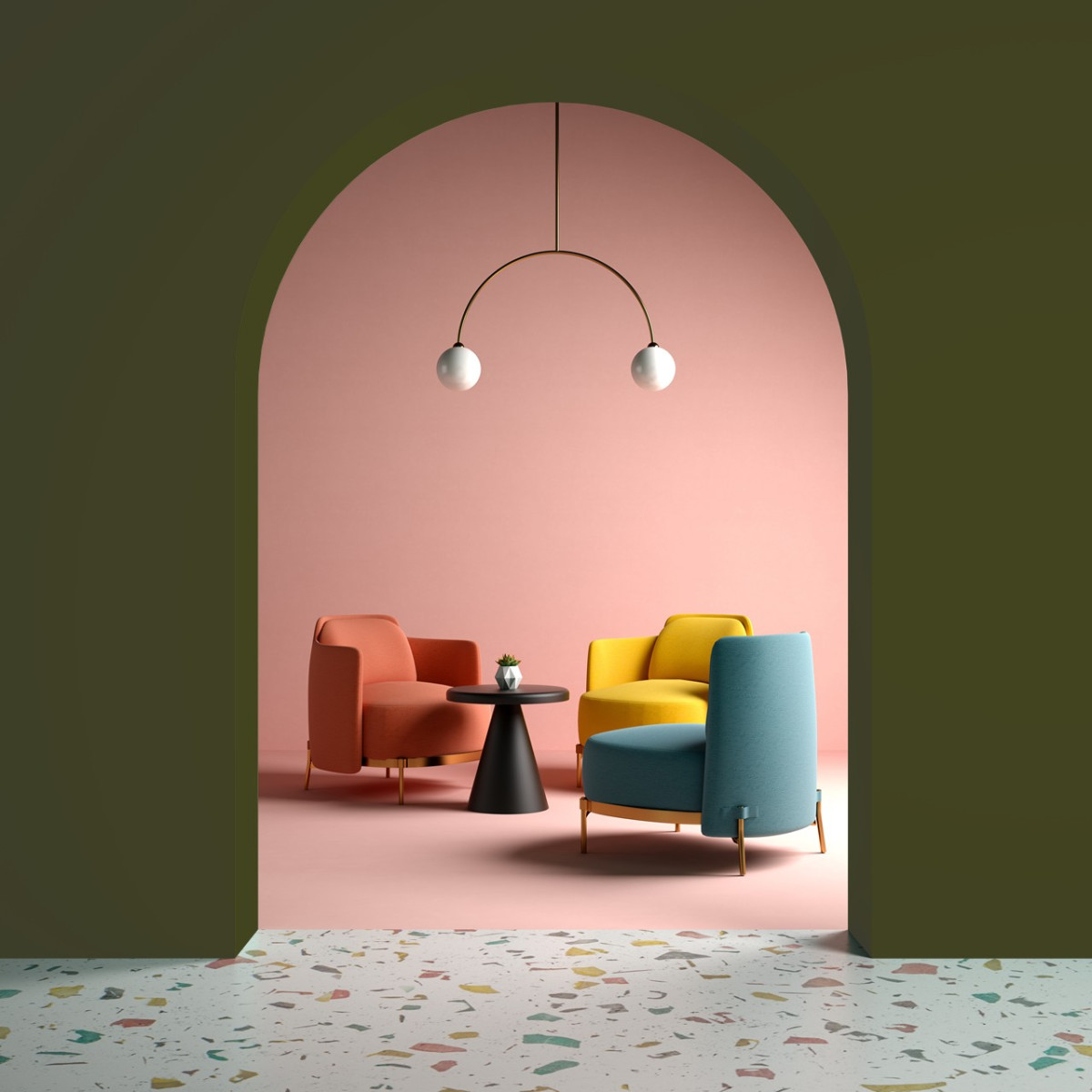 Краска Little Greene цвет Olive Colour 72