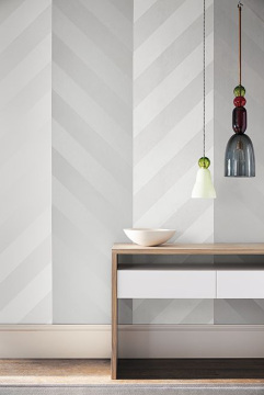 Обои Little Greene Painted Papers Elephant Stripe Bright White