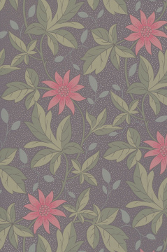 Обои Little Greene Archive Trails II Monroe Pink Flower