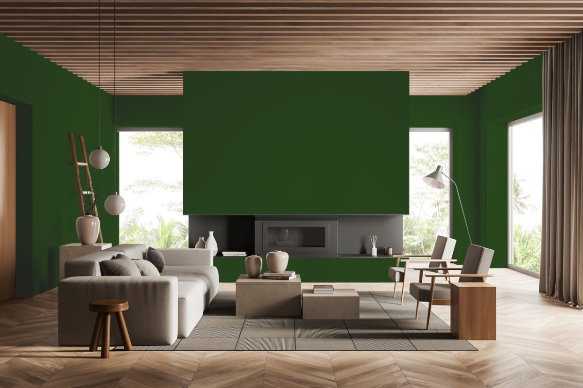 Краска Little Greene цвет Lawnmower Green