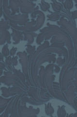 Обои Little Greene National Trust Papers II Tulip Blue Black