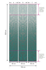 Обои Little Greene London Wallpapers V St Jamess Park Teal Fade