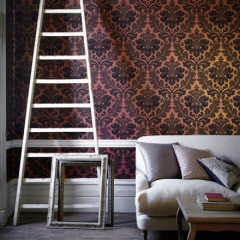 Обои Little Greene Révolution Papers Bonaparte Red Gold