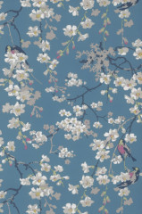 Обои Little Greene National Trust Papers II Massingberd Blossom Deep Blue