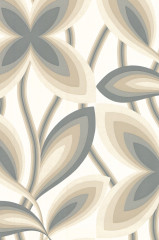 Обои Little Greene 20th Century Papers Starflower Platinum