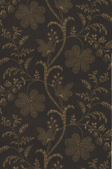 Обои Little Greene London Wallpapers V Bedford Square Ebony Gold