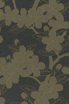 Обои Little Greene 20th Century Papers Camellia Charcoal