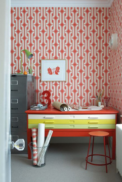 Обои Little Greene 20th Century Papers Lavaliers Atomic