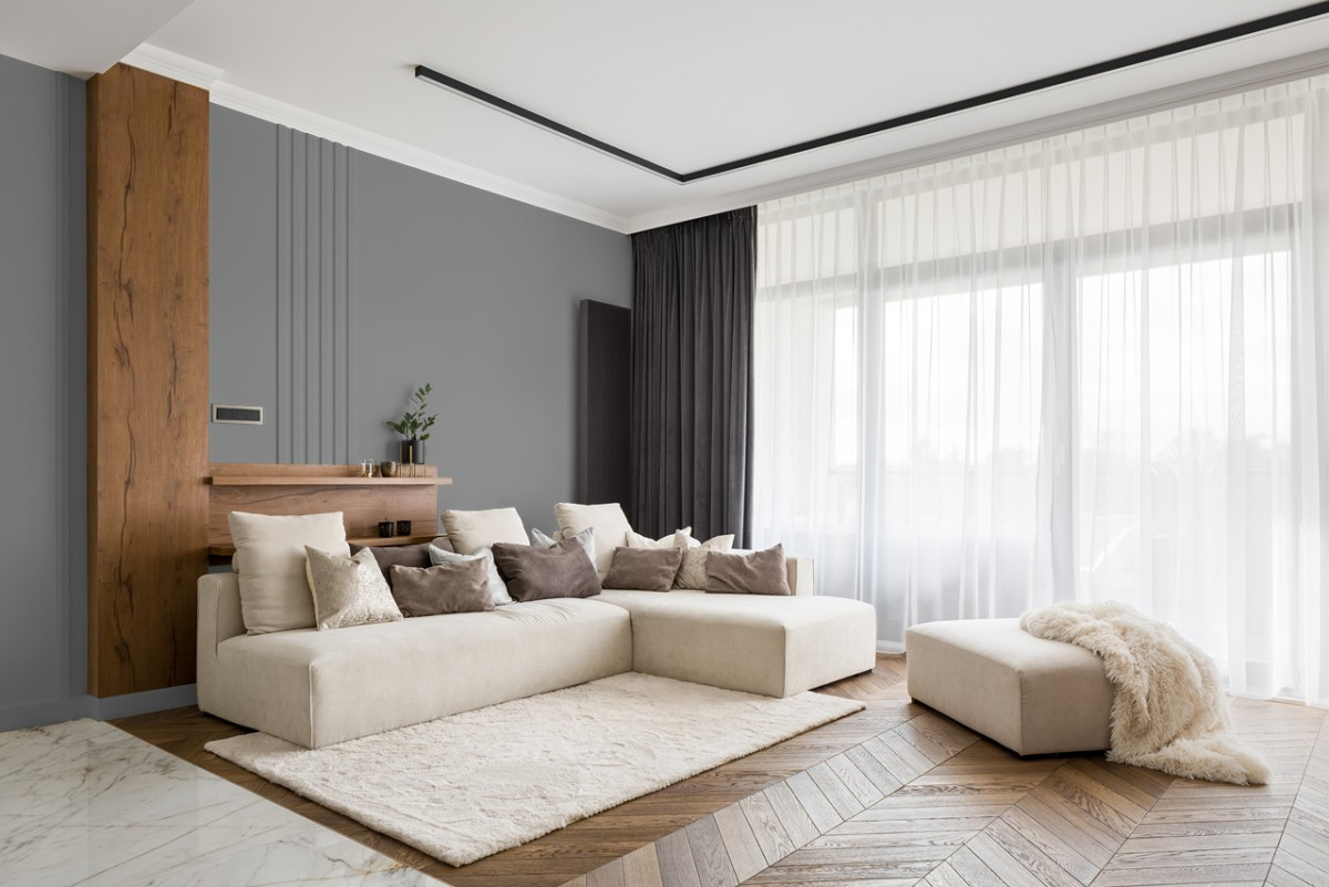 Краска Little Greene цвет Mid Lead Colour 114