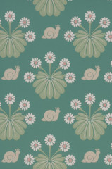 Обои Little Greene National Trust Papers II Burges Snail Ocean