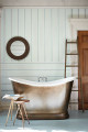 Обои Little Greene Painted Papers Cavendish Stripe Brush Blue